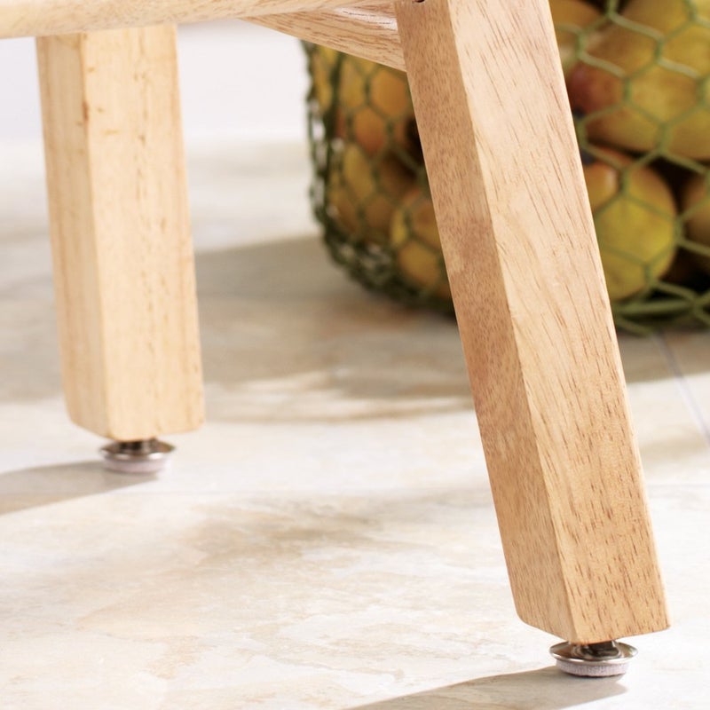 Soft Touch Nail On - 1" Swivel Glides with Felt for Straight or Angled Wooden Furniture Legs - (4 pieces) Brass, Round - Image 5